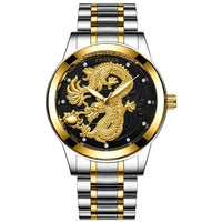 Thumbnail for Luxury 3D Engaged Gold Dragon Spirit Watch