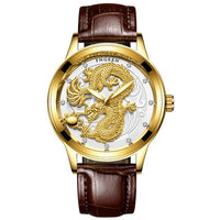Thumbnail for Luxury 3D Engaged Gold Dragon Spirit Watch