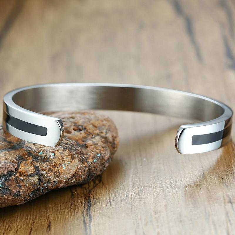 Debonair Om Stainless Steel Bangle-Your Soul Place
