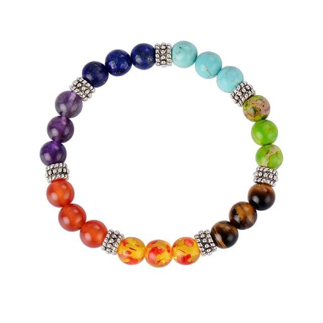 Chakra Natural Stone Beads Bracelet-Your Soul Place