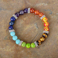 Thumbnail for Chakra Natural Stone Beads Bracelet-Your Soul Place