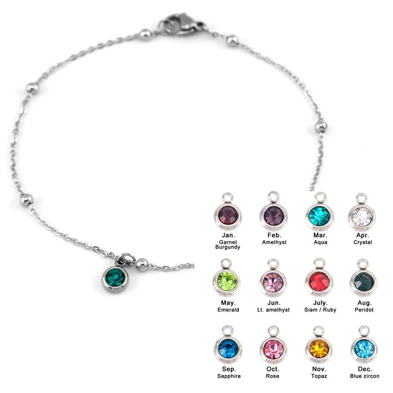 Lucky Birthstone Cable Chain Bracelet-Your Soul Place
