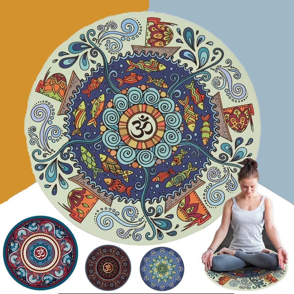 Meditation Om Round Non-Slip Mat-Your Soul Place