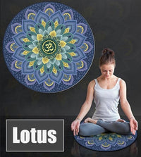 Thumbnail for Meditation Om Round Non-Slip Mat-Your Soul Place