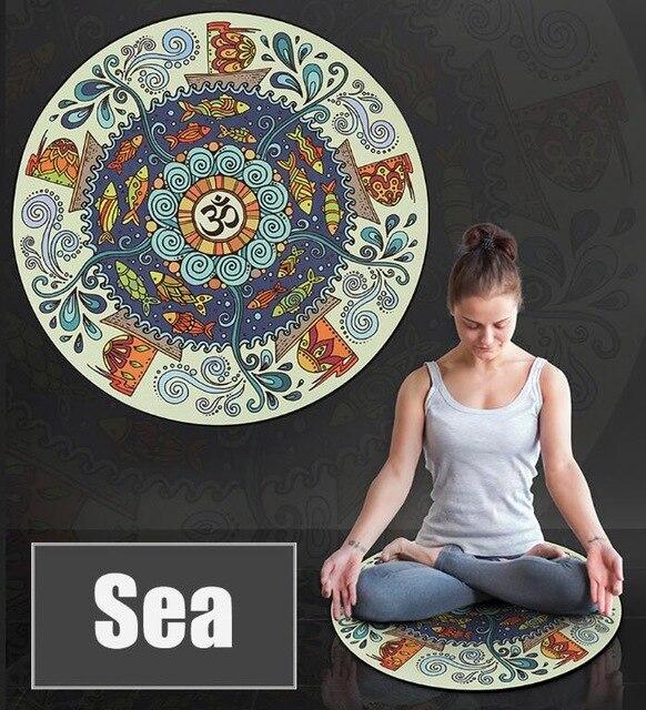 Meditation Om Round Non-Slip Mat-Your Soul Place
