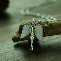 Thumbnail for Crystal Winged Angel Necklace-Your Soul Place