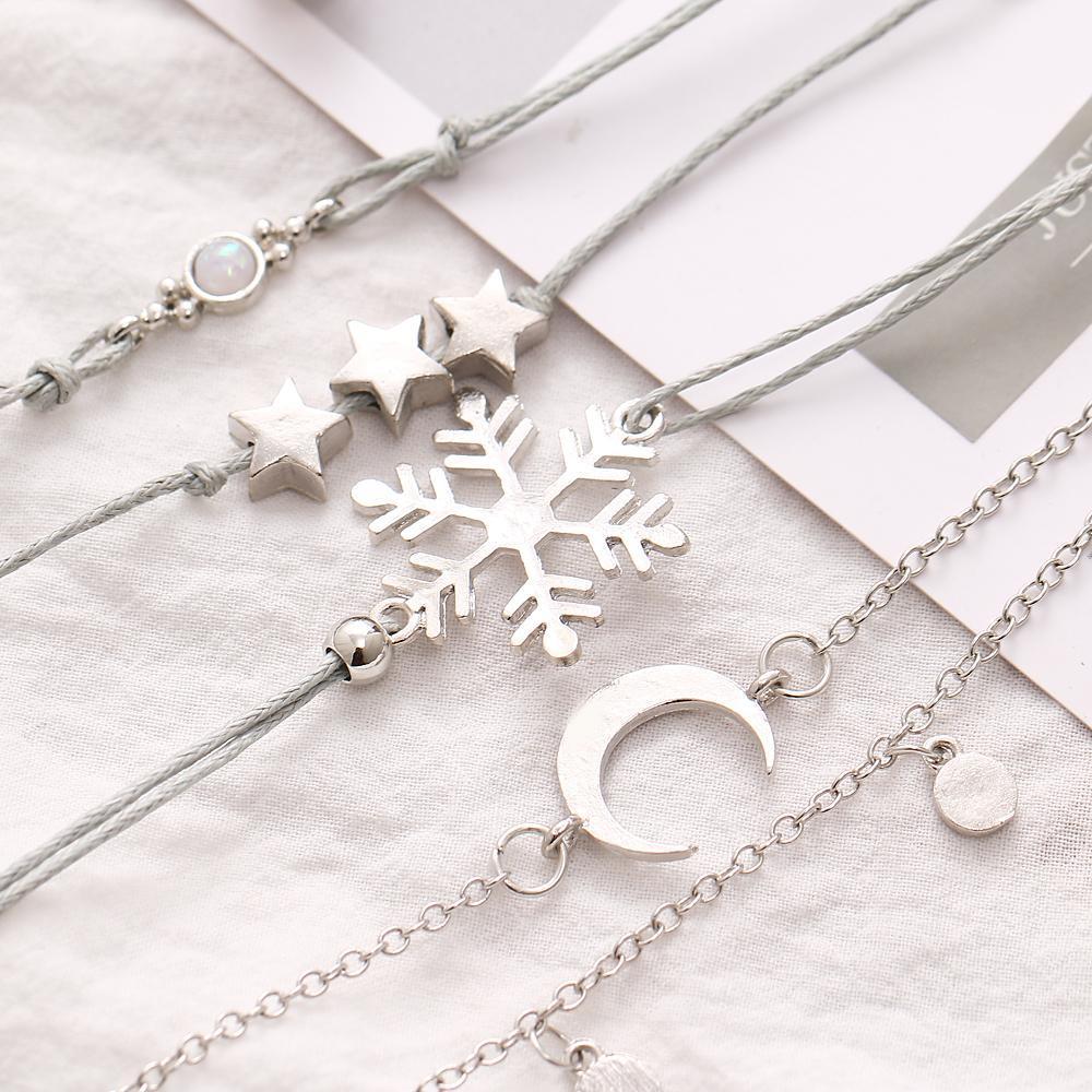 Snowflake Goddess Bracelet Set-Your Soul Place