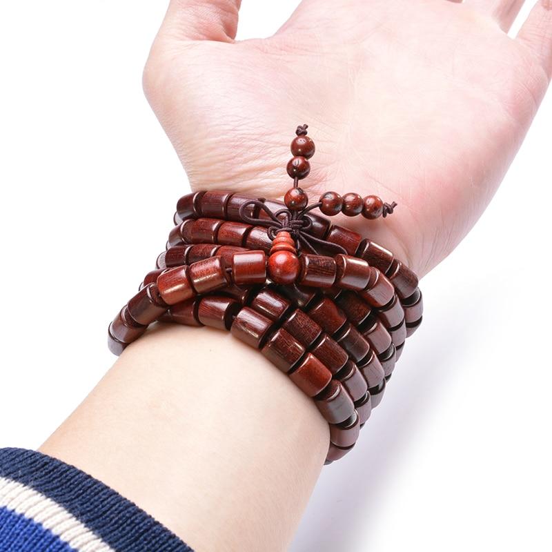 108 Tibetan Redwood Wood Beads Mala Bracelet-Your Soul Place