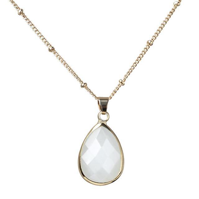 12 Crystal Birthstone Waterdrop Necklace-Your Soul Place