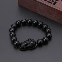 Thumbnail for Black Obsidian Brave Troops Charm Bracelet-Your Soul Place