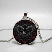 Thumbnail for Yin Yang X Double Dragon Necklace-Your Soul Place