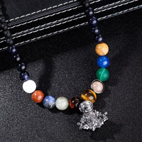 Thumbnail for Astronaut Meditation in the Universe Gemstone Necklace-Your Soul Place
