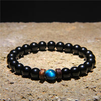 Thumbnail for Blue Tiger Eye X Black Onyx X Wooden Beads Bracelet-Your Soul Place