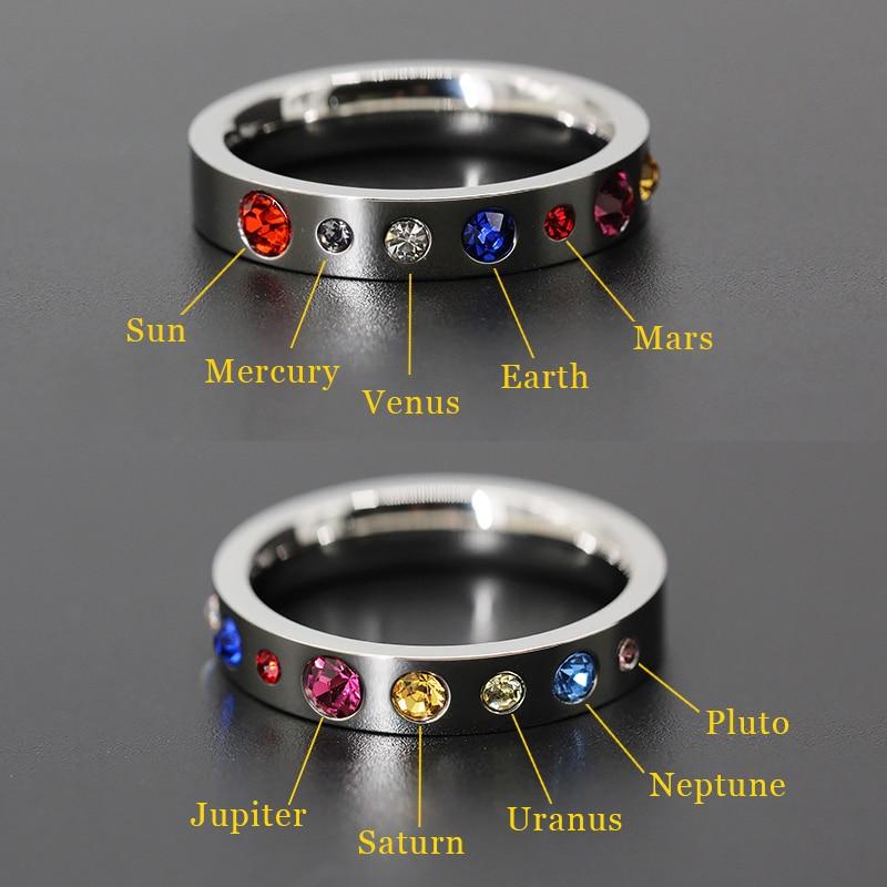 Solar System Titanium Steel Ring-Your Soul Place