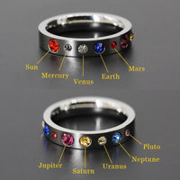 Thumbnail for Solar System Titanium Steel Ring-Your Soul Place