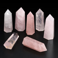 Thumbnail for Rose Quartz Heart Stone Crystal Point-Your Soul Place