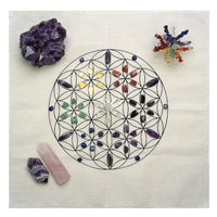 Thumbnail for Sacred Geometry Crystal Grid Altar Cloth-Your Soul Place