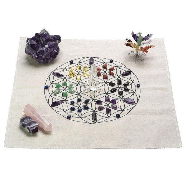 Sacred Geometry Crystal Grid Altar Cloth-Your Soul Place