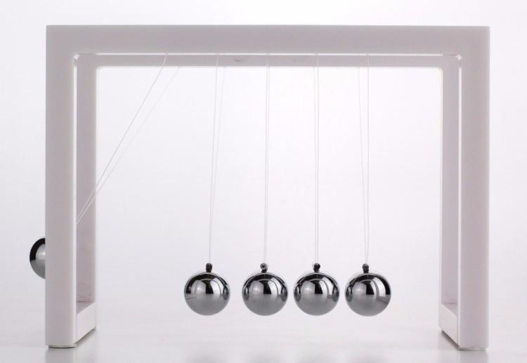 Square Framed Newton Cradle Steel Ball Pendulum-Your Soul Place