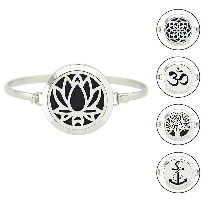Stainless Steel Essential Oil Aromatherapy Bangle-Your Soul Place