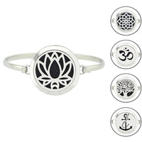 Thumbnail for Stainless Steel Essential Oil Aromatherapy Bangle-Your Soul Place