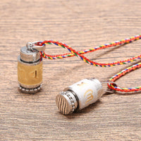 Thumbnail for Stainless Steel Prayer Wheel Mantra Necklace-Your Soul Place