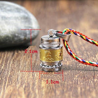 Thumbnail for Stainless Steel Prayer Wheel Mantra Necklace
