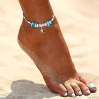 Thumbnail for Boho Turquiose Starfish Anklet-Your Soul Place