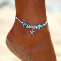 Thumbnail for Boho Turquiose Starfish Anklet-Your Soul Place