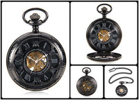 Thumbnail for Steampunk Skeleton Mechanical Pocket Watch-Your Soul Place
