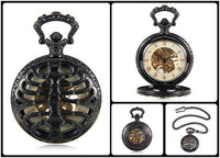 Thumbnail for Steampunk Skeleton Mechanical Pocket Watch