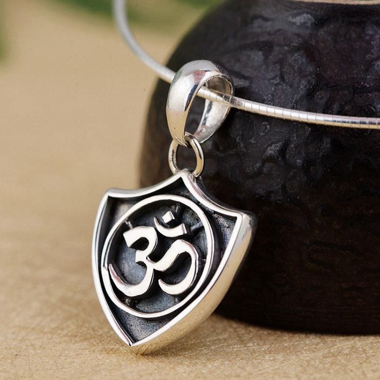 Sterling Silver Om Herald Pendant-Your Soul Place