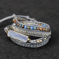 Thumbnail for Healing Topaz Queen Silver Wrap Bracelet