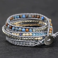 Thumbnail for Healing Topaz Queen Silver Wrap Bracelet