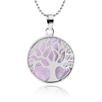 Thumbnail for Tree Of Life Healing Stone Openwork Necklace-Your Soul Place