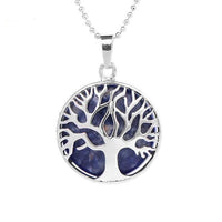 Thumbnail for Tree Of Life Healing Stone Openwork Necklace