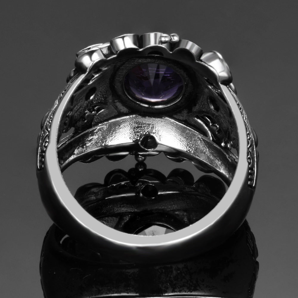 Silver Amethyst Vintage Ring-Your Soul Place