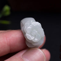 Thumbnail for White Jadeite Rose Ring-Your Soul Place