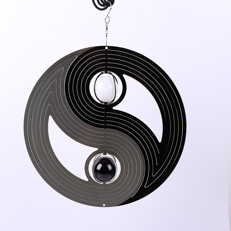 Yin Yang Stainless Steel Wind Spinner-Your Soul Place